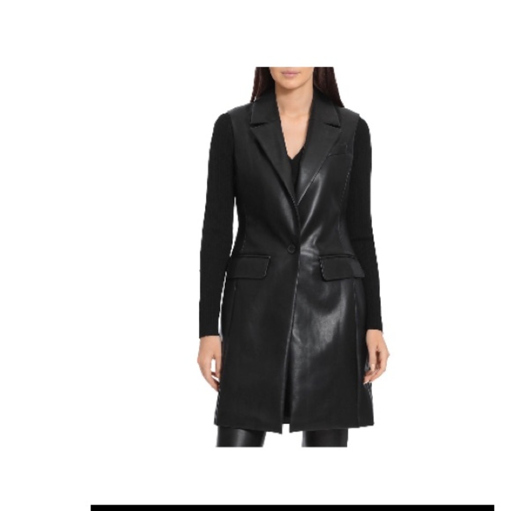 Bagatelle Faux Leather Vest